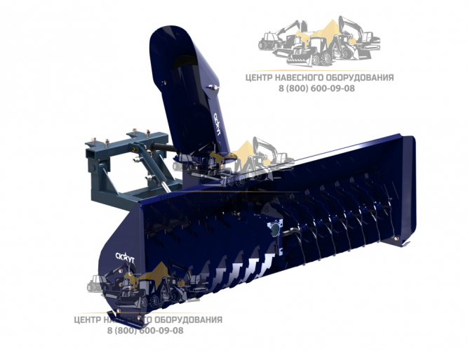 Снегоуборщик роторный СКАУТ SB-1500 под еврорамку на минитракторы