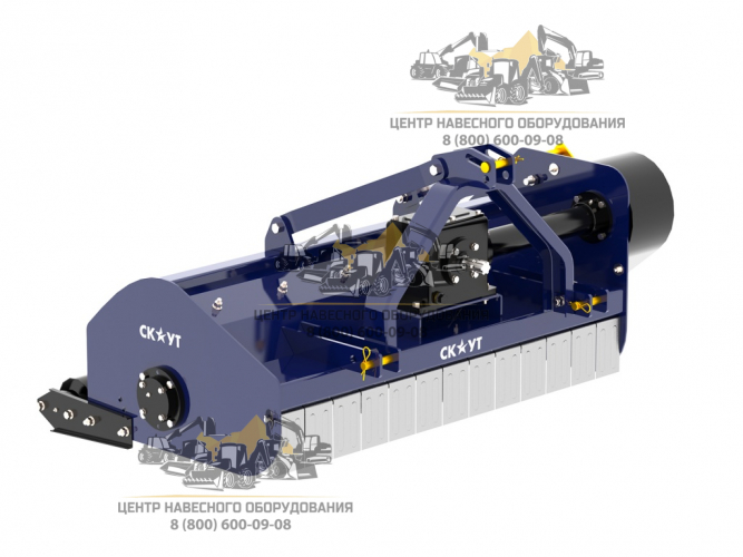 Мульчер-измельчитель навесной СКАУТ SCQ-125 на минитракторы